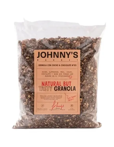 Granola Johnny'S Market Chocolate 1kg. CAJA X 6 U.
