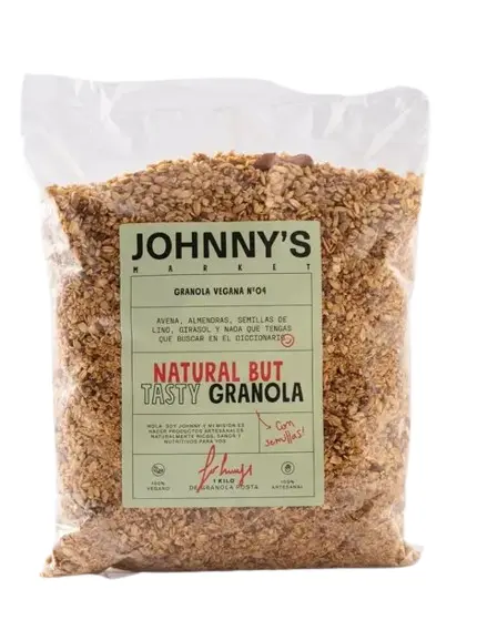 Granola Johnny'S Market Vegana 1kg. CAJA X 6 U.