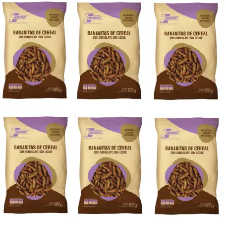 Chocolate Argenfrut BANANITA Cer C/ Cho LECHE 600g. CAJA X 6 U.