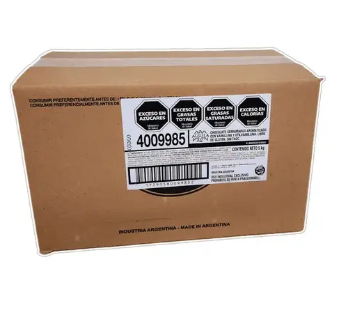 Chocolate Aguila Taza Tableteado Semiamargo CAJA X 5kg.