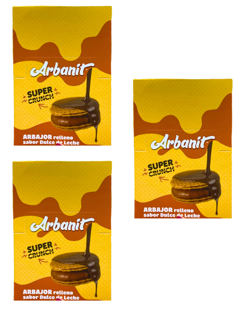  Alfajor Arbanit Dulce de Leche 50g. X 6 U. PROMO X 3 CAJAS