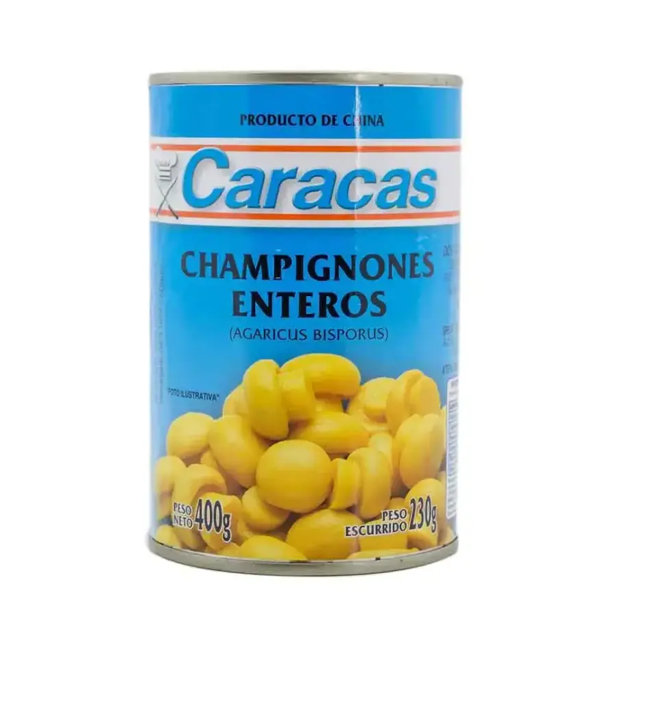 Champignones Caracas Enteros x 400g.