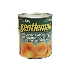 Duraznos Gentleman Mitades x 820g.