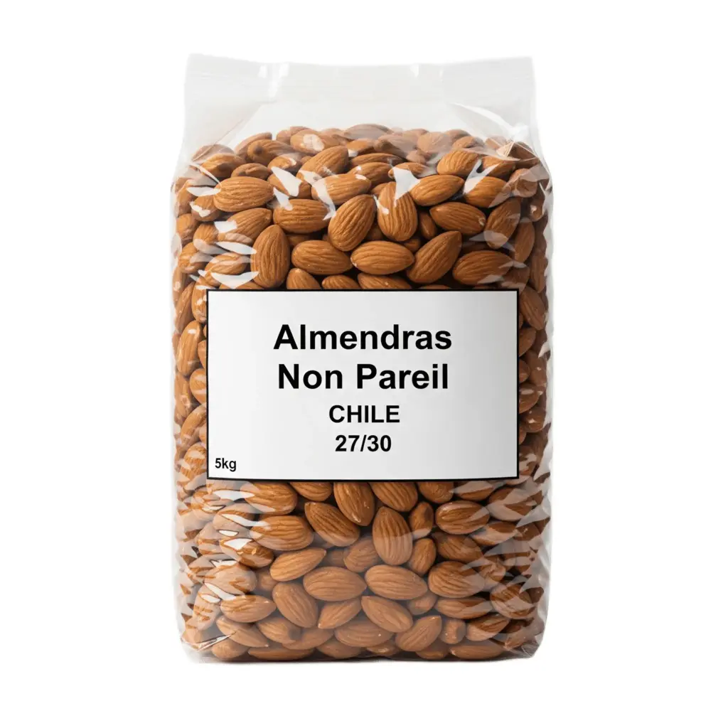 Almendras Non Pareil CHILE 27/30 x 5kg.