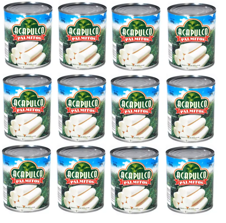 Palmitos Acapulco Enteros x 800g. CAJA X 12 U.