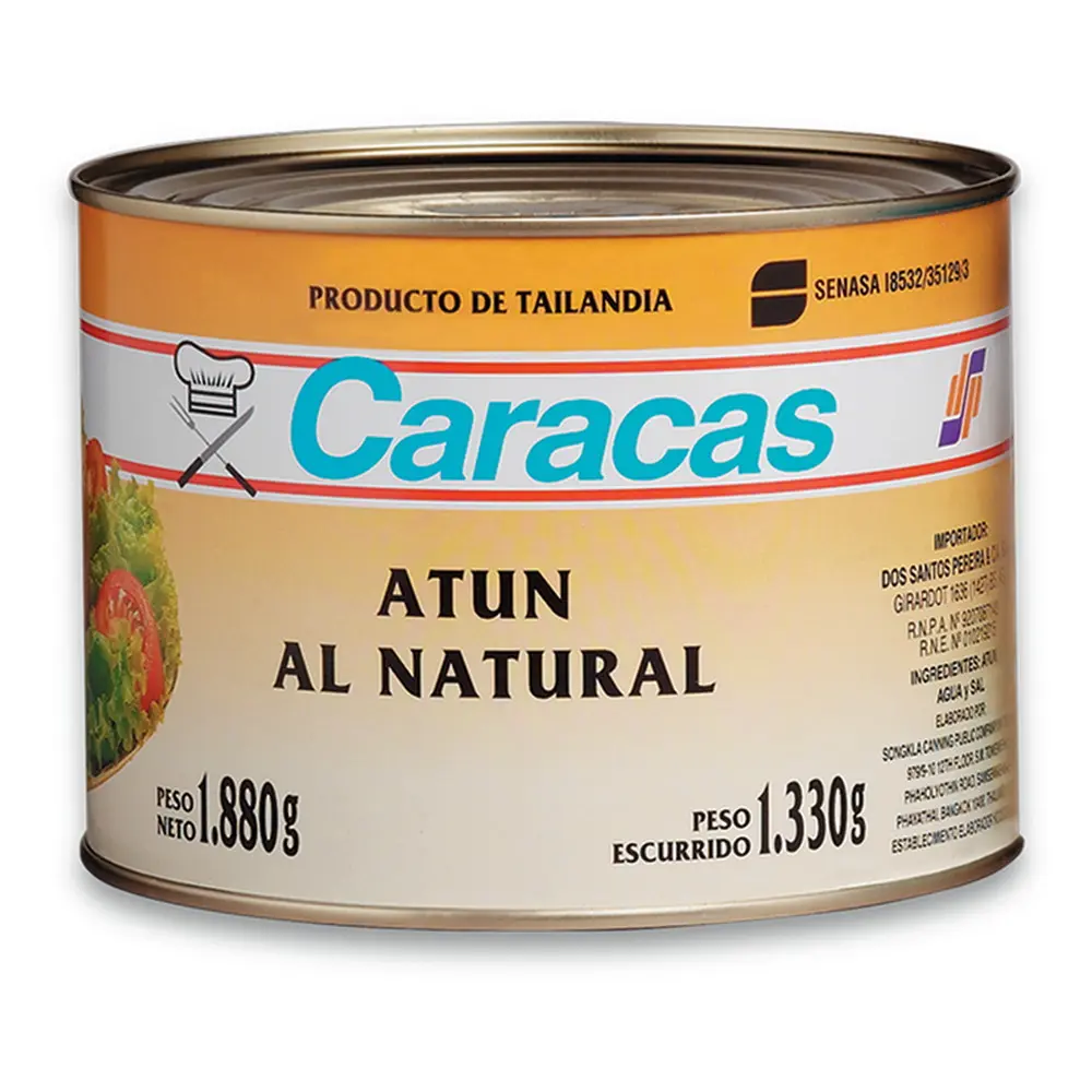 Atun Caracas Trozos al Natural x 1.8kg.