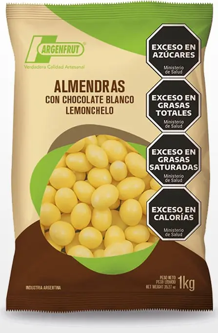 Chocolate Argenfrut ALMENDRAS Chocolate Lemonchelo x 1kg.