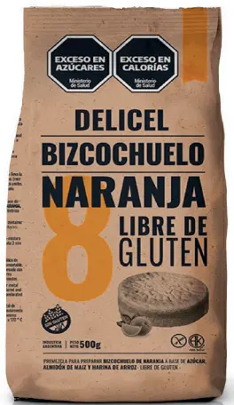 Premezcla Delicel Bizcochuelo Naranja x 500g.