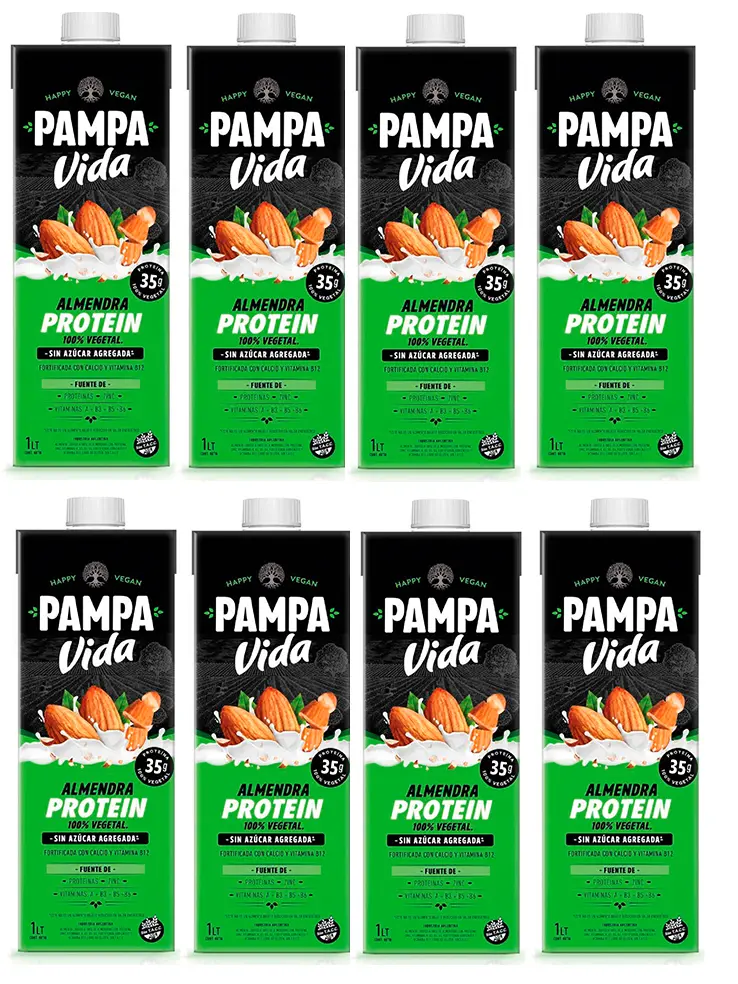 Leche Vegetal Pampa vida Protein Caja X 8 U.