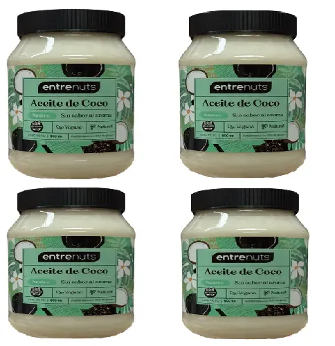 Aceite Coco Entre Nuts Neutro x 500cc. CAJA X 6 U.