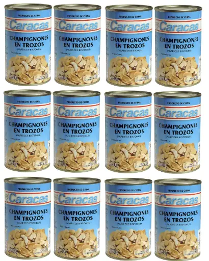 [2983] Champignones Caracas Trozos x 850g. CAJA X 12 U.