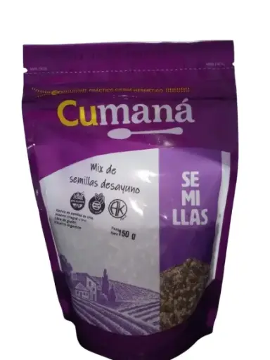 [3039] Semilla Cumana Mix DESAYUNO(chia, sesamo integral y lino) x 150g.  unidad