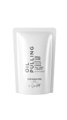 [3083] Aceite Coco God Bless You Enjuague Oil Pulling x125mL. unidad