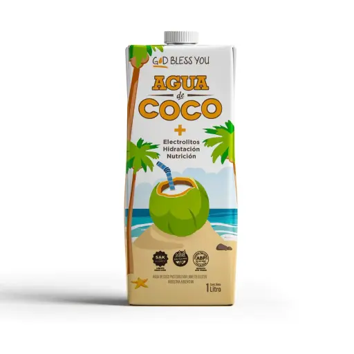 [3112] Agua de Coco God Bless You x 1L.
