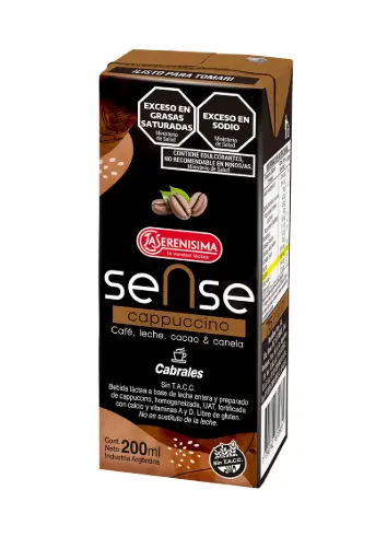 [1966] Bebida Lactea Sense Capuccino x 200mL.
