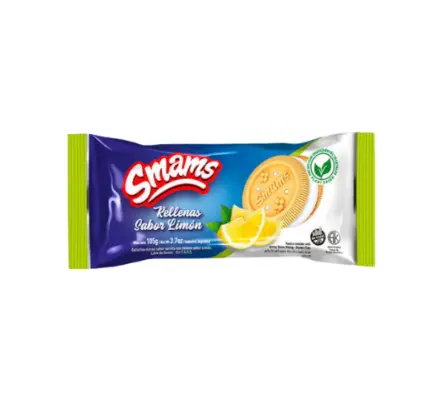 [1679] Galletitas Smams Rellenas de Limon x 105g.