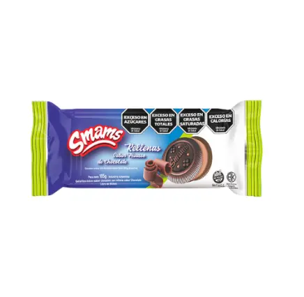 [1678] Galletitas Smams Rellenas de Mousse de Chocolate x 105g.