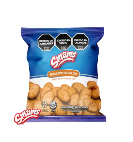 [1681] Galletitas Smams Bizcochos Agridulces azucarados x 150g.