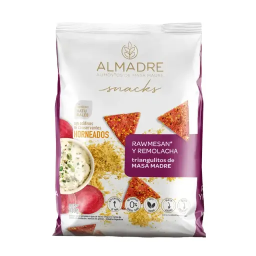 [1611] Snack Almadre Snack de Rawmesan & Remolacha x 130g.