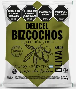 [2553] Galletitas Delicel Bizcochos Salados Oliva x 180g.