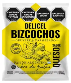 [2555] Galletitas Delicel Bizcochos Salados Queso x 180g.