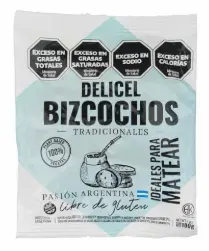 [1468] Galletitas Delicel Bizcochos Salados Tradicional x 180g.