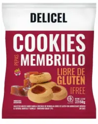 [1465] Galletitas Delicel Pepas de Membrillo x 200g.