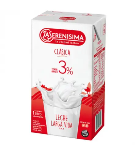 [2082] Leche Larga Vida La Serenisima Entera x 1L.