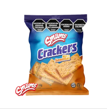 [1710] Galletitas Smams Crackers con Semillas x 150g.