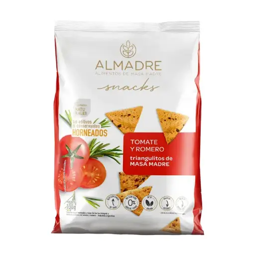 [1610] Snack Almadre Snack de Tomate & Romero x 130g.