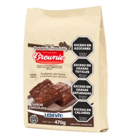 [1735] Premezcla Ledevit Brownie Chocolate x 470g.