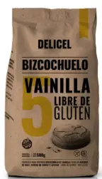 [1458] Premezcla Delicel Bizcochuelo Vainilla x 500g.
