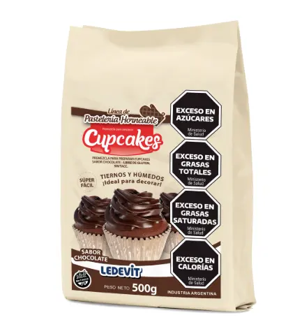 [1734] Premezcla Ledevit Cupcake Chocolate x 500g.