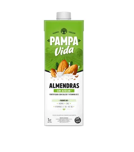 [0922] Leche Vegetal Pampa vida de Almendra (Sin/Azucar)