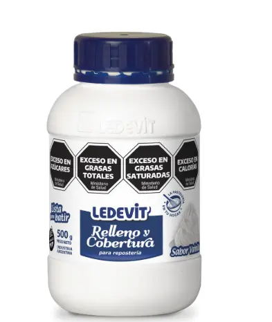 [1719] Crema Ledevit Relleno y cobertura de vainilla x 500g.