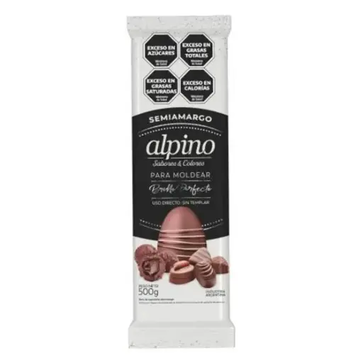 [1741] Chocolate Moldeo Alpino semiamargo tableta x 500g.