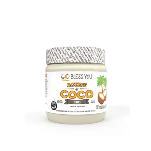 [1022] Aceite Coco God Bless You Neutro x 225mL.
