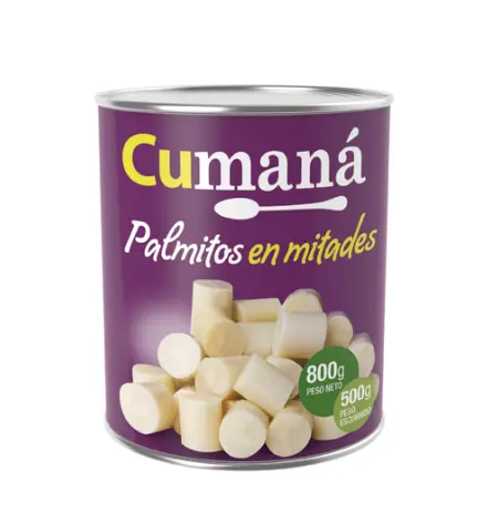 [2164] Palmitos Cumana Enteros x 800g.