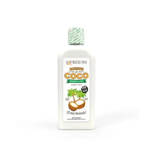 [1019] Aceite Coco God Bless You Virgen x 125mL.