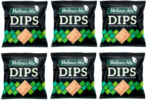 [2125] Tostada Molinos Ala Dips x 100g. CAJA X 10 U.