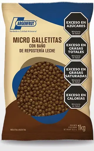 [2784] Chocolate Argenfrut MICROGALLE. Baño Rep. LECHE x 1kg.