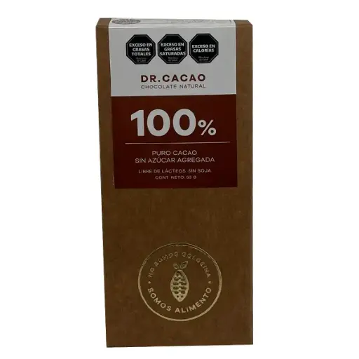 [0029] Chocolate Barra de Cacao Dr. Cacao 100% Unidad x 50g.