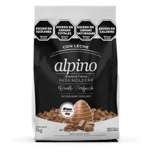 [1825] Chocolate Moldeo Alpino con leche Pins x 1kg.
