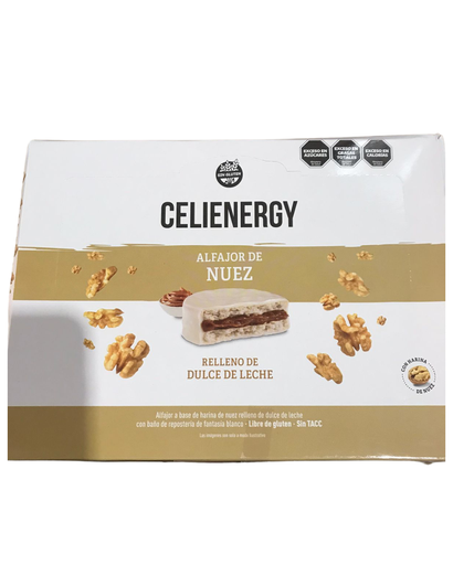 [2358] Alfajor Celienergy Nuez x 50g. CAJA X 12 U.