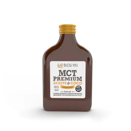 [1090] Aceite Coco God Bless You MCT Petaca x 200mL.