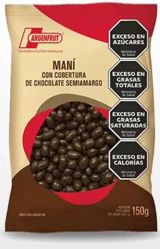 [2800] Chocolate Argenfrut MANI C/ Cob. Cho. Semiamargo x 1kg.