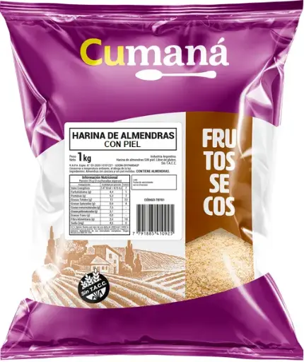 [2579] Harina CUMANA de Almendra con piel x 1kg.