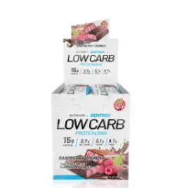 [2256] Barra Gentech Low Carb Frambuesa x 10 U.