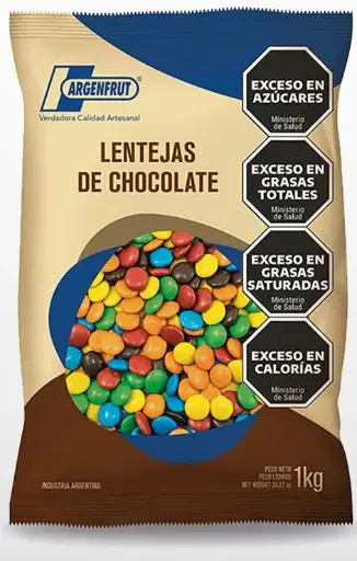 [2838] Chocolate Argenfrut LENTEJAS de Chocolate x 1kg.