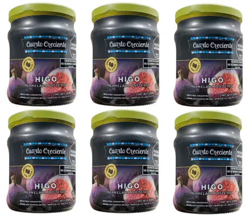 [2471] Mermelada Cuarto Creciente C/Stevia Higo x 280g. PACK X 6 U.
